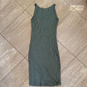 Abercrombie & Fitch Olive Midi Dress